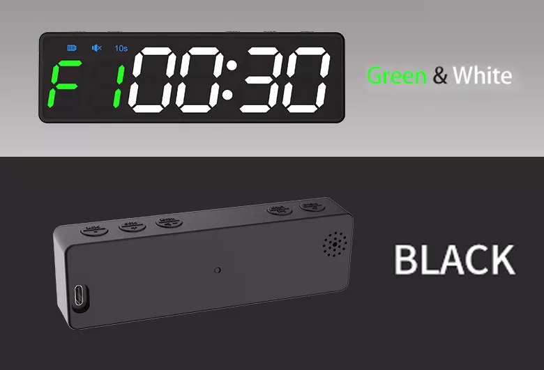 Burpee Portable Timer Q-10 Black - 3