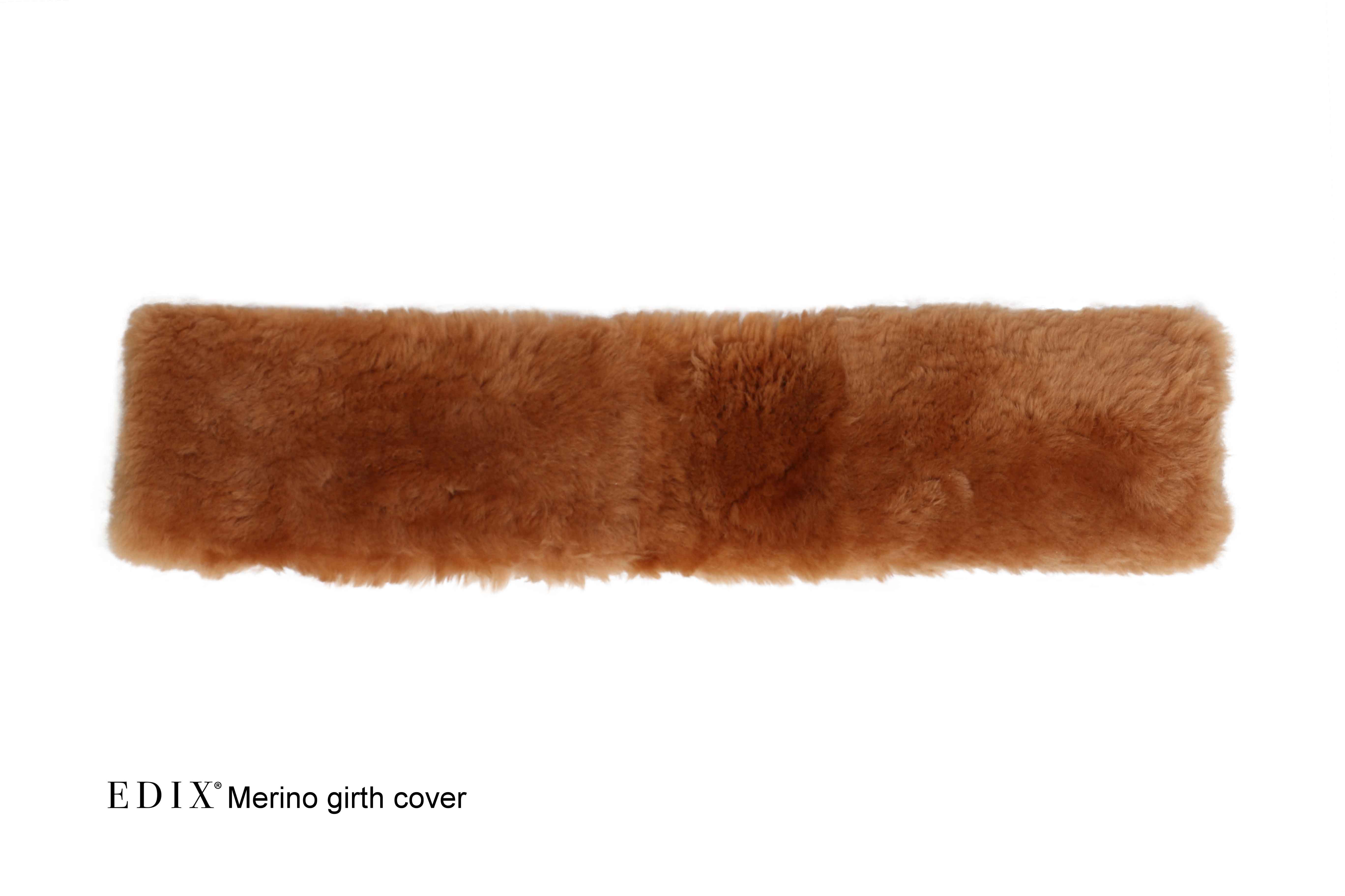 EDIX® Girth cover / girth sleeve, genuine Merino wool, cappuccino