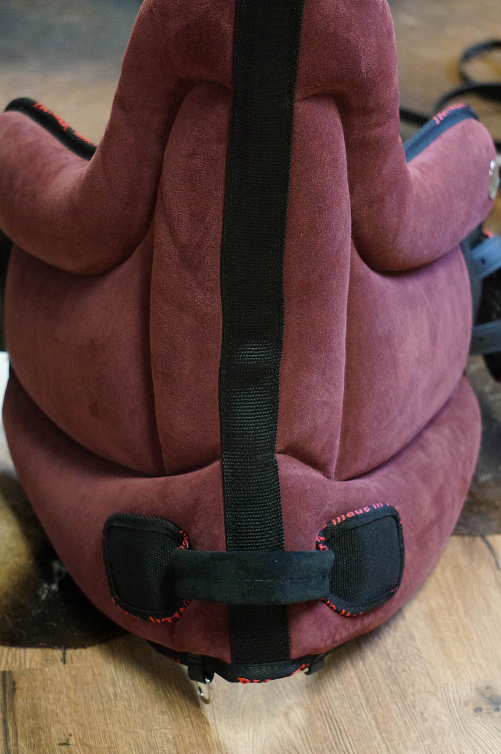 Atessa Ride pad / Bareback pad in suede (with stirrup attachments), CHOCOLATE - 5