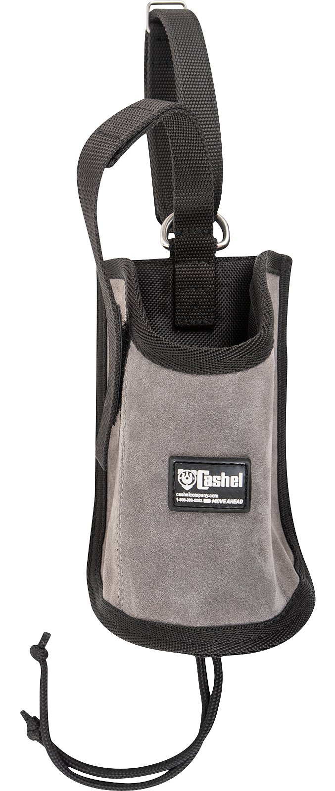 Cashel© Bottle Holder / flaskhållare i mockaläder (Western), grå - 2