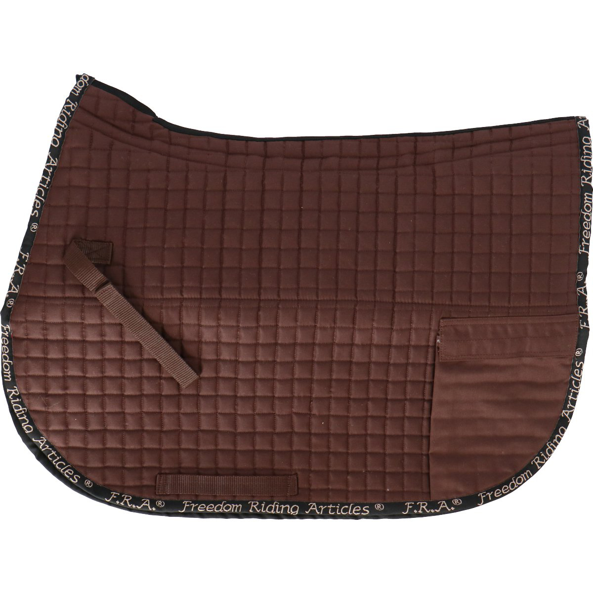 F.R.A.® Saddle pad with side pockets (incl. inserts!), brown - 10