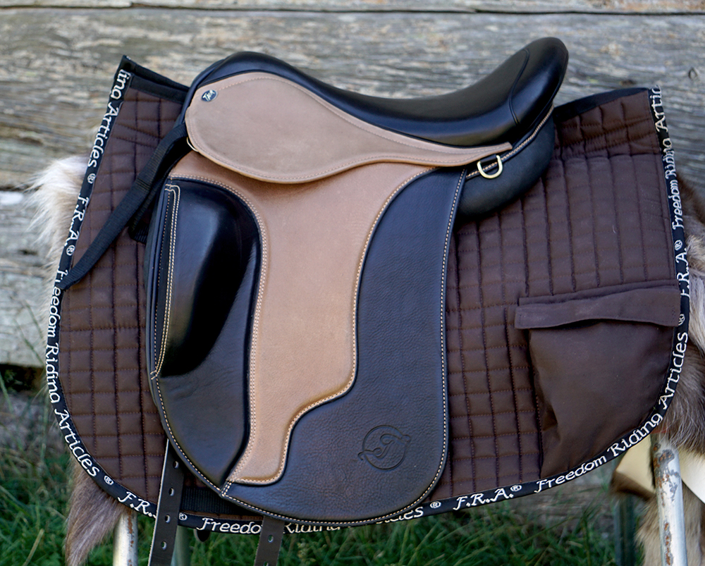 F.R.A.® Saddle pad with side pockets (incl. inserts!), brown - 13