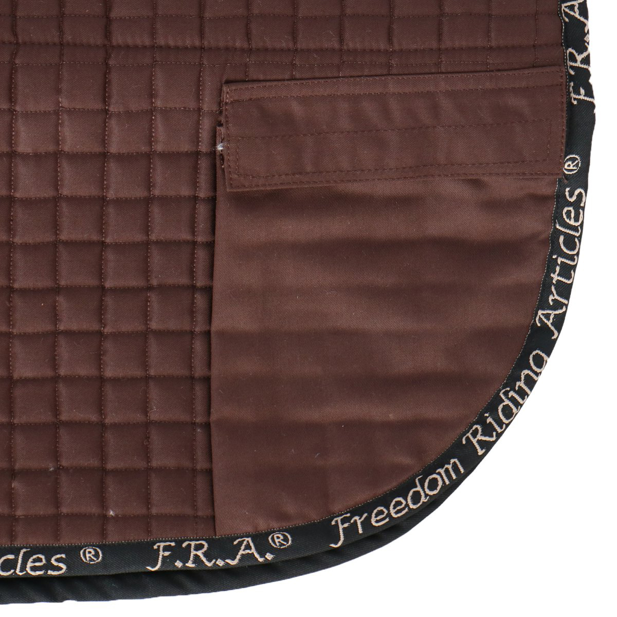 F.R.A.® Saddle pad with side pockets (incl. inserts!), brown - 6