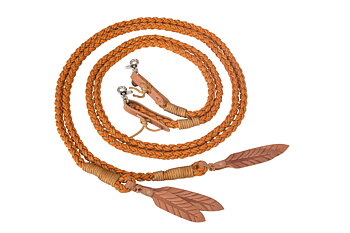 Amber Reins, open, with removable snap hooks Barefoot® 