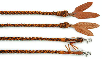 Amber Reins, open, with removable snap hooks Barefoot® 