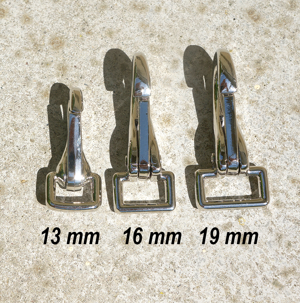 Karbinhake / tygelhake, 6 cm/16 mm, silver - 2