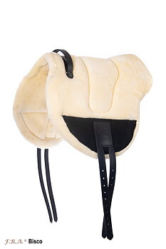 F.R.A® ride pad / bareback saddle Bisco, cream, shetland/pony