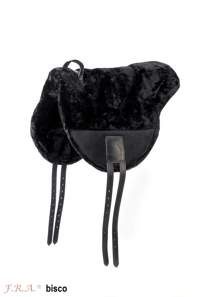 F.R.A® ride pad / bareback saddle Bisco,  black, shetland/pony