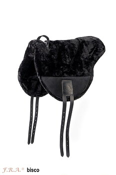 F.R.A® ride pad / bareback saddle Bisco,  black, shetland/pony