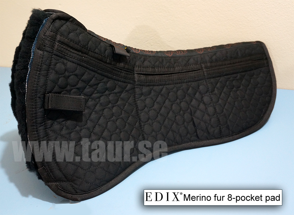 EDIX® Halfpad / Correction pad, genuine Merino wool incl. pad, black - 7