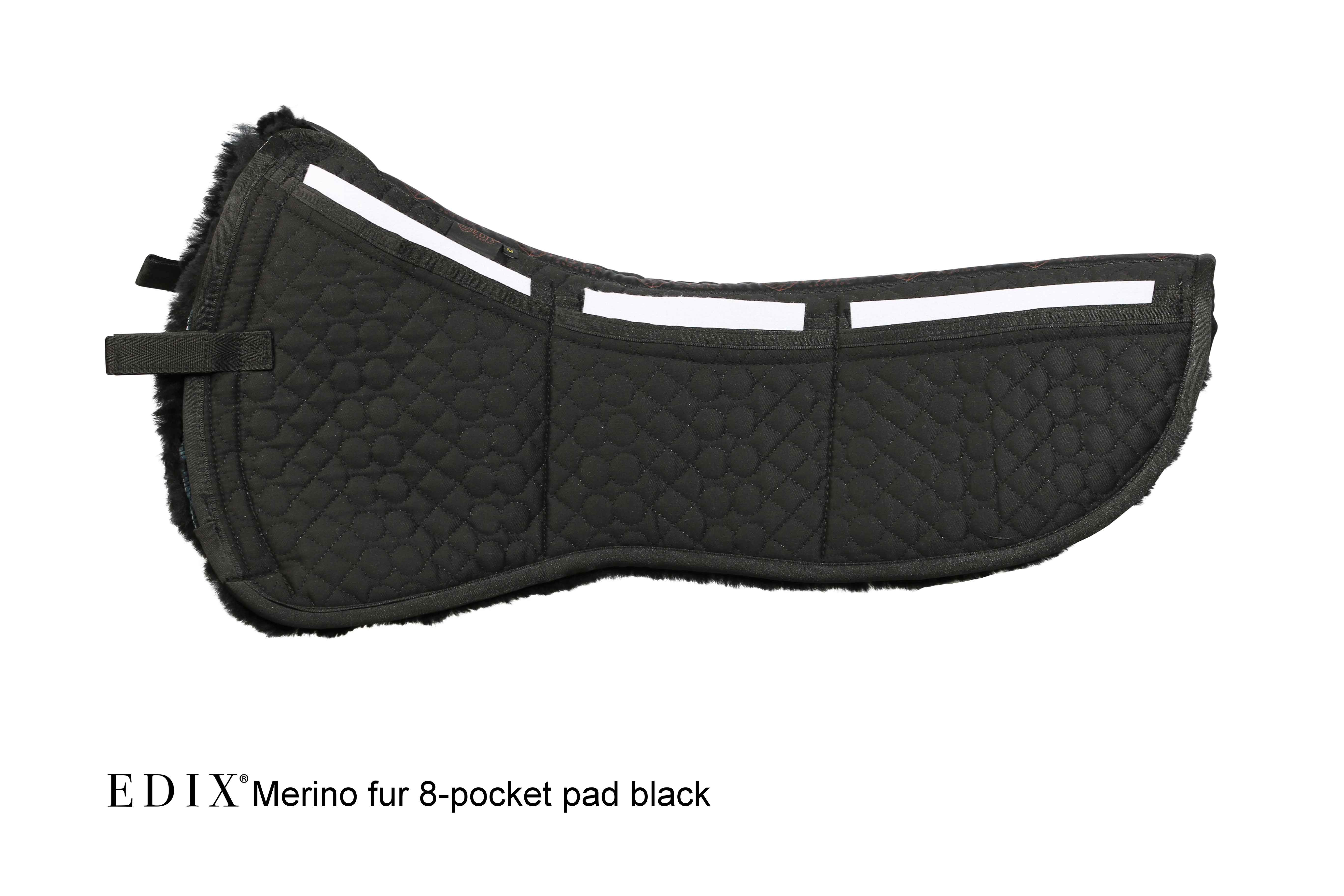EDIX® Halfpad / Correction pad, genuine Merino wool incl. pad, black - 3