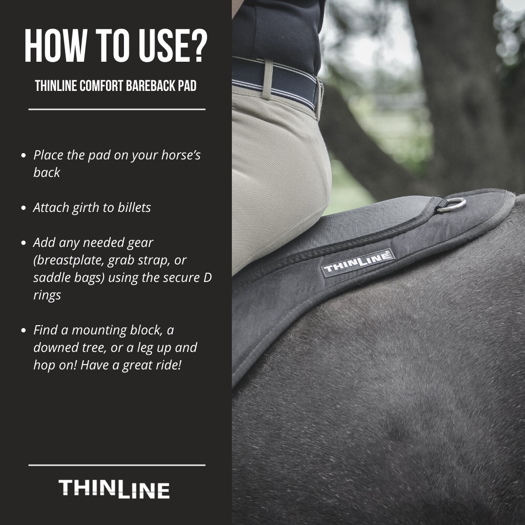 ThinLine® ride pad / bareback saddle SuperCloseContact (incl. girth), brown - 8