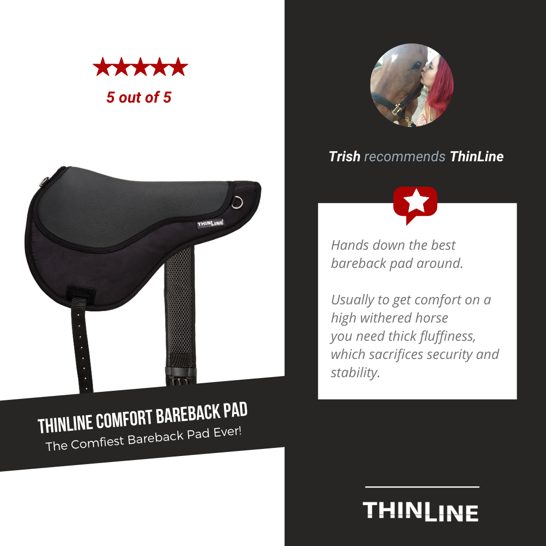 ThinLine® ride pad / bareback saddle SuperCloseContact (incl. girth), brown - 5