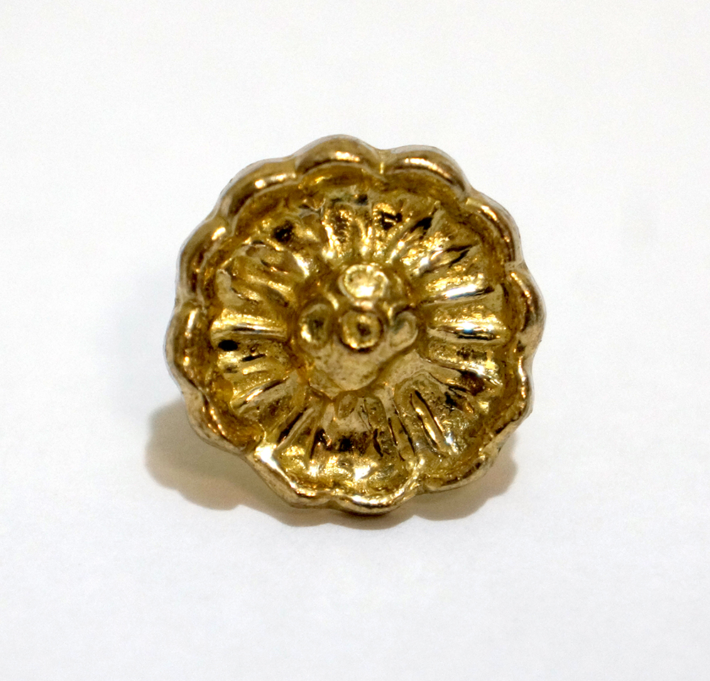 Cortezia Bridle decoration / concho 'Girasol', gold - 3