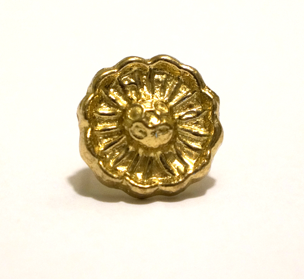 Cortezia Bridle decoration / concho 'Girasol', gold