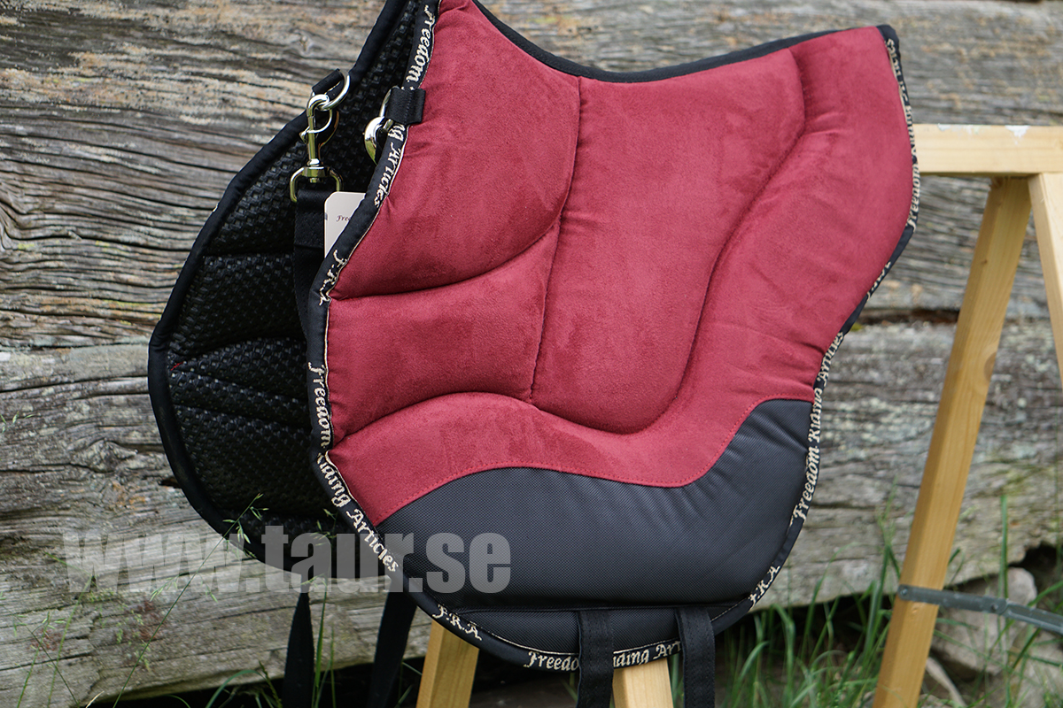 F.R.A® Dardo bareback saddle / ride pad 'Basic', full, bordeaux - 4