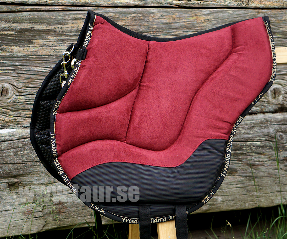 F.R.A® Dardo bareback saddle / ride pad 'Basic', full, bordeaux - 3
