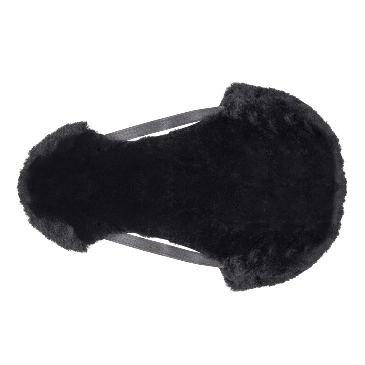 EDIX® Seatsaver / rumpvärmare (dressyr, island, allround, hopp), äkta Merinoull, svart, låg /normal bakvalv - 2