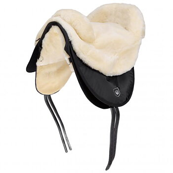 Horsedream® barbackasadel / lammskinnssadel Cloud Spezial+ (knästöd & dubbla kåpor), creme