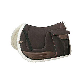 Pioneer® Schabrak med väskor Canvas (Engelska), svart eller brun
