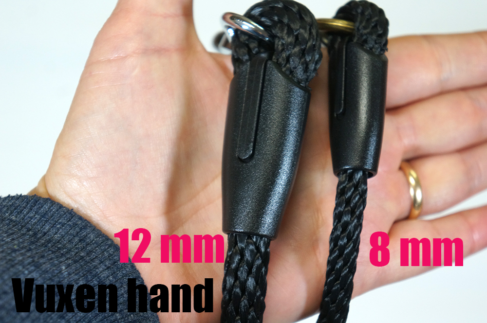 Opux® long rein, 8 mm, black, 8 m - 3