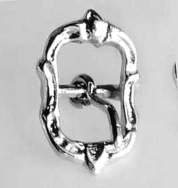 Cortezia Barockspänne 'MJ', 15 mm silver