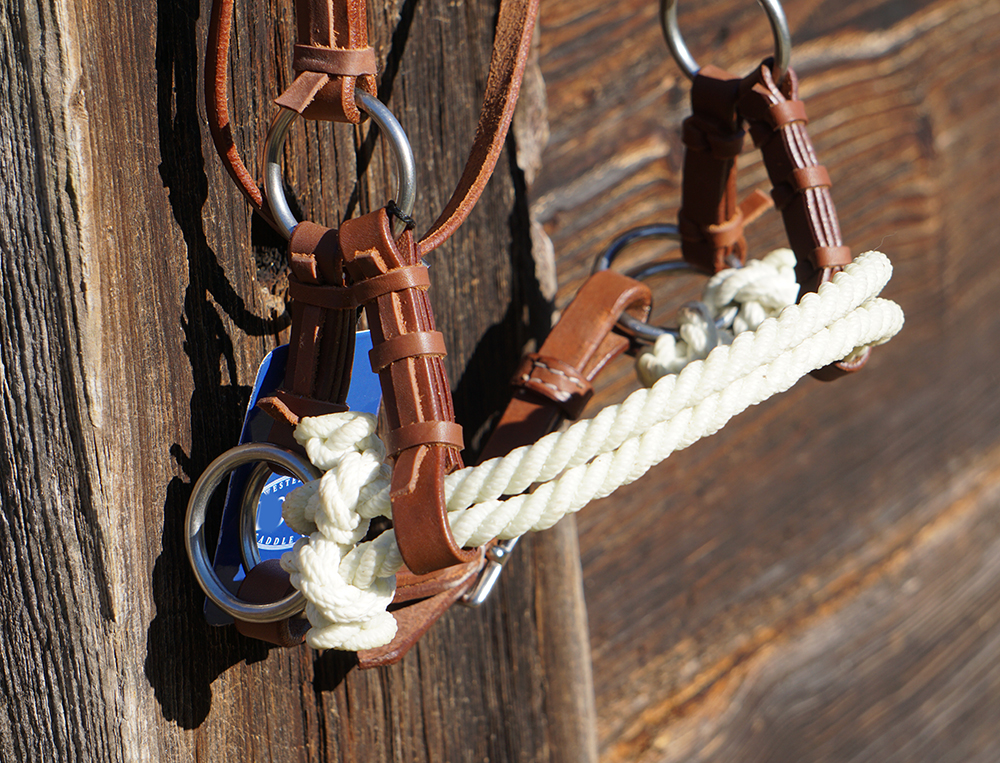 Sidepull Harness, dubbelrep, russet / havanna - 3