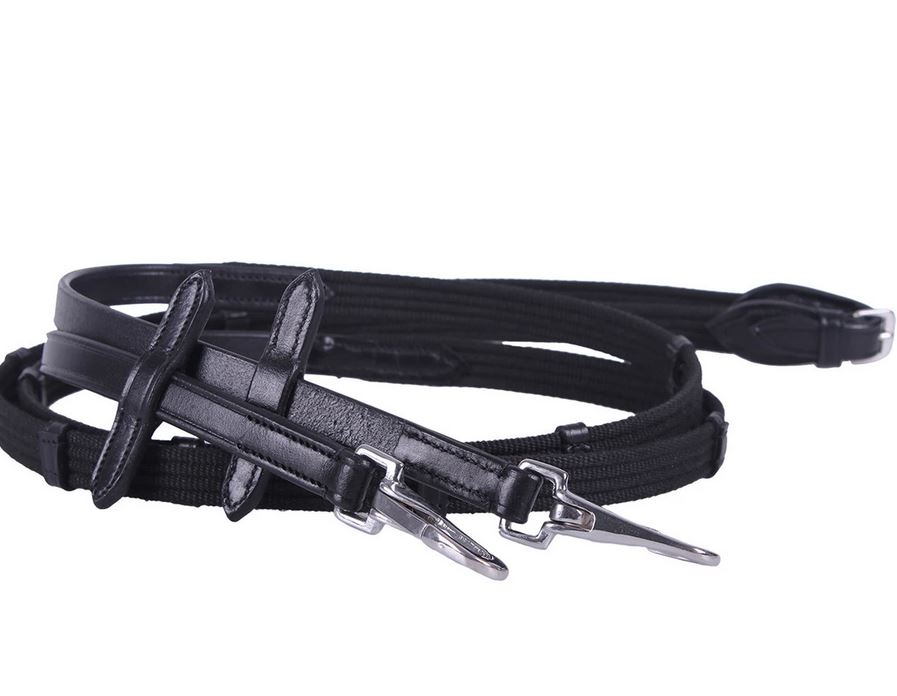 Bitless Bridle / Sidepull QHP 'Sunna' Crossunder, inkl. tyglar, svart/ponny - 2