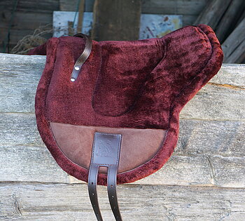 F.R.A® ride pad / bareback saddle Bisco, burgundybrown, cob/full