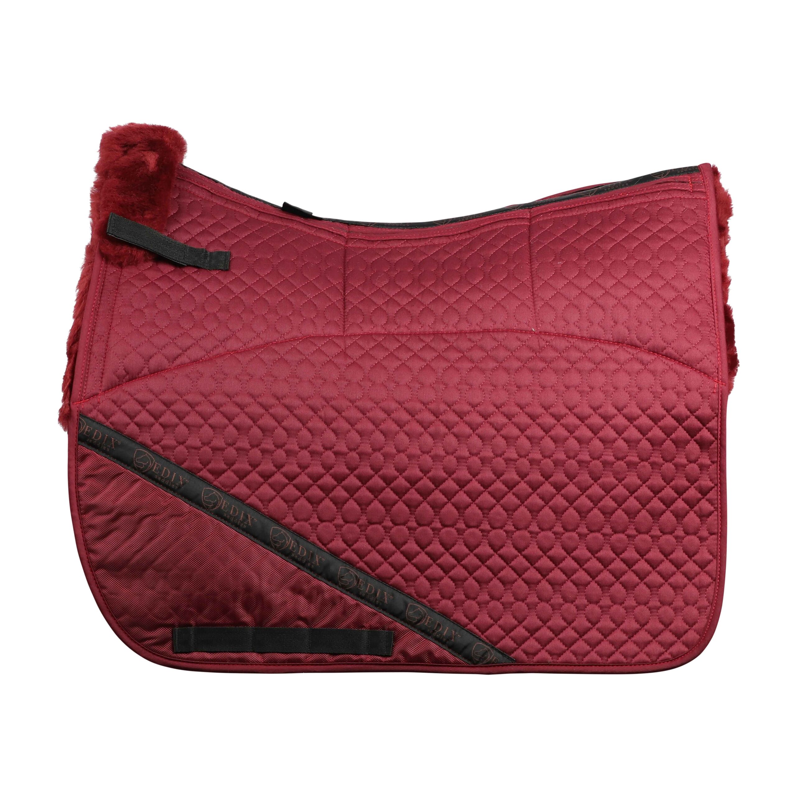 EDIX® Uni Dressage pad, genuine Merino wool (incl. 8 inserts), bordeaux - 4
