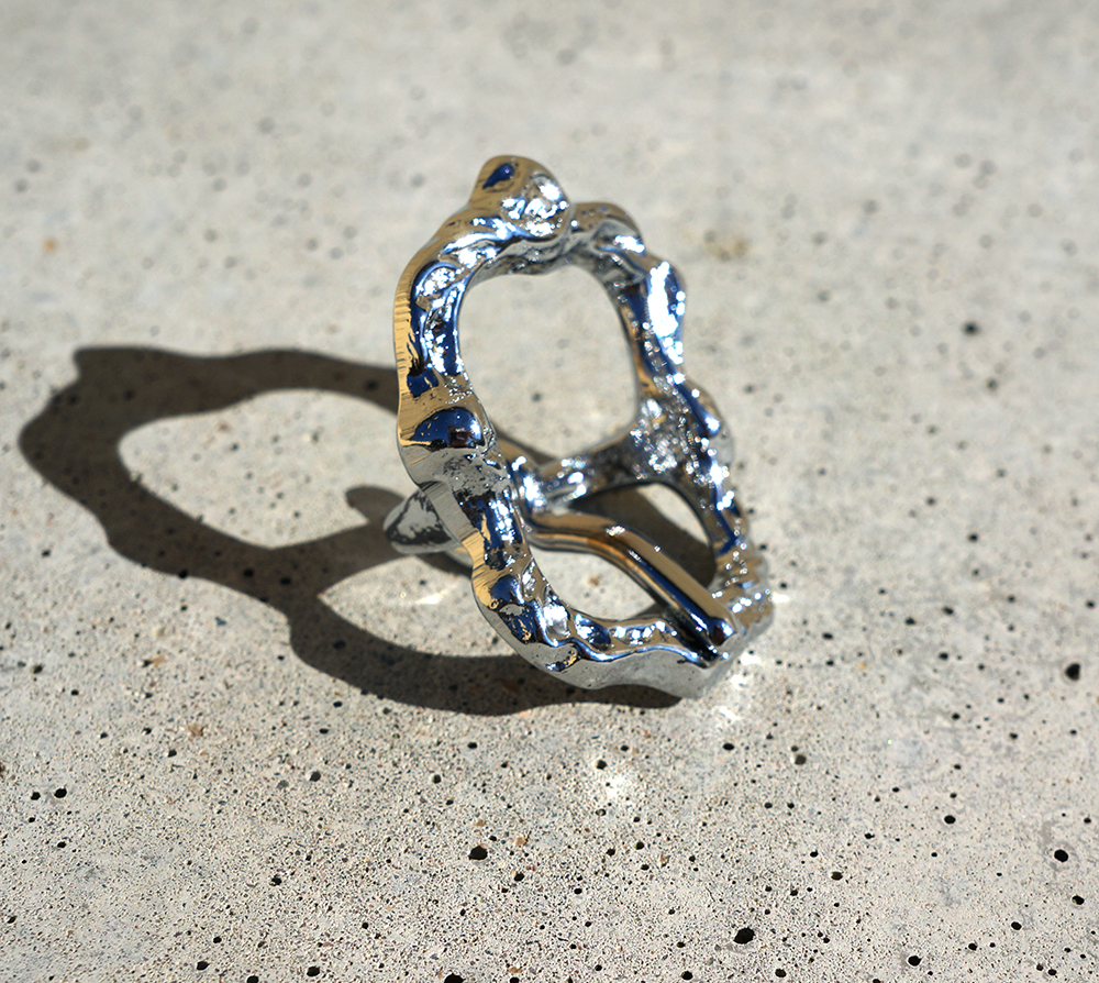 Cortezia Baroque buckle 'MJ', 18 mm silver - 3
