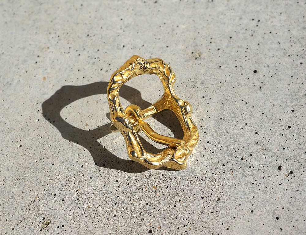 Cortezia Baroque buckle 'MJ', 18 mm gold - 7