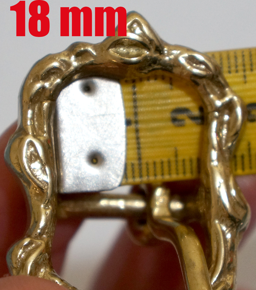 Cortezia Baroque buckle 'MJ', 18 mm gold - 5