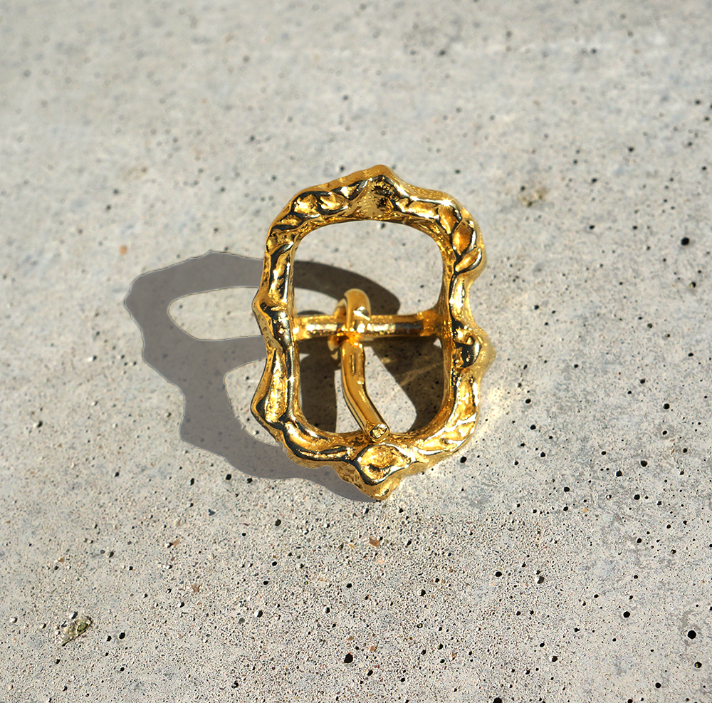 Cortezia Baroque buckle 'MJ', 18 mm gold - 6
