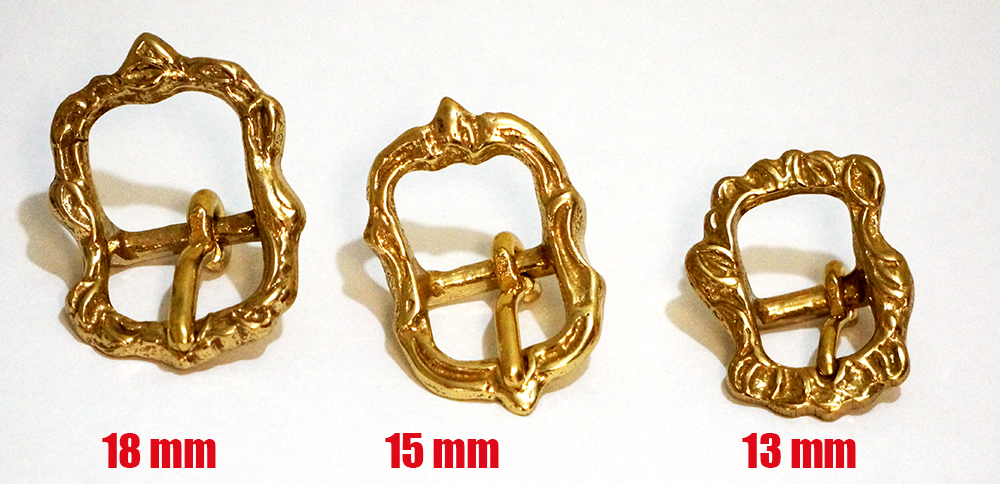Cortezia Baroque buckle 'MJ', 18 mm gold - 4