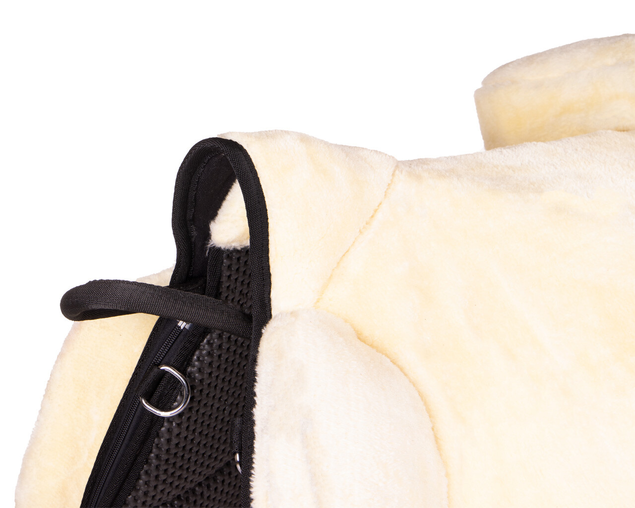 QHP barbackasadel / ridpad SuperSoft (2-i-1), creme, ponny - 7