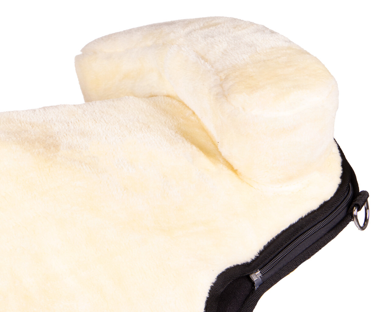 QHP barbackasadel / ridpad SuperSoft (2-i-1), creme, ponny - 5
