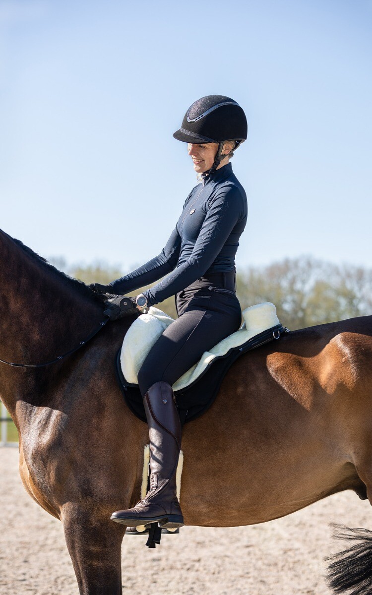 QHP Bareback pad super soft, natural, cob