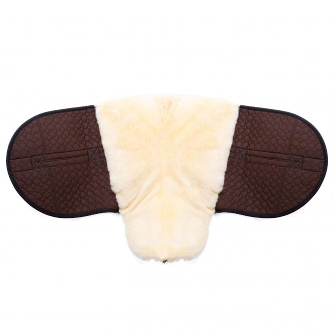 Horsedream® Bareback saddle / lambskin saddle Premium Plus XH - HIGH WITHERS, dark brown - 4
