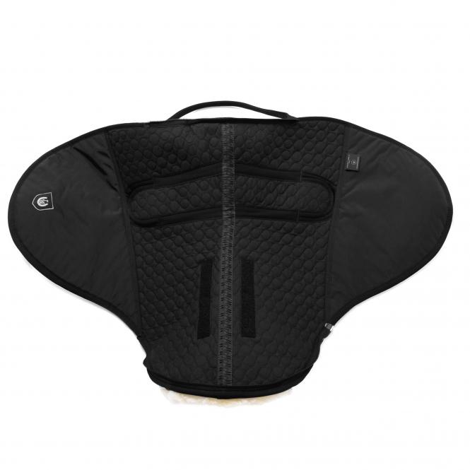 Horsedream® Cloud Spezial+ Bareback saddle (knee support & double caps), graphite - 9