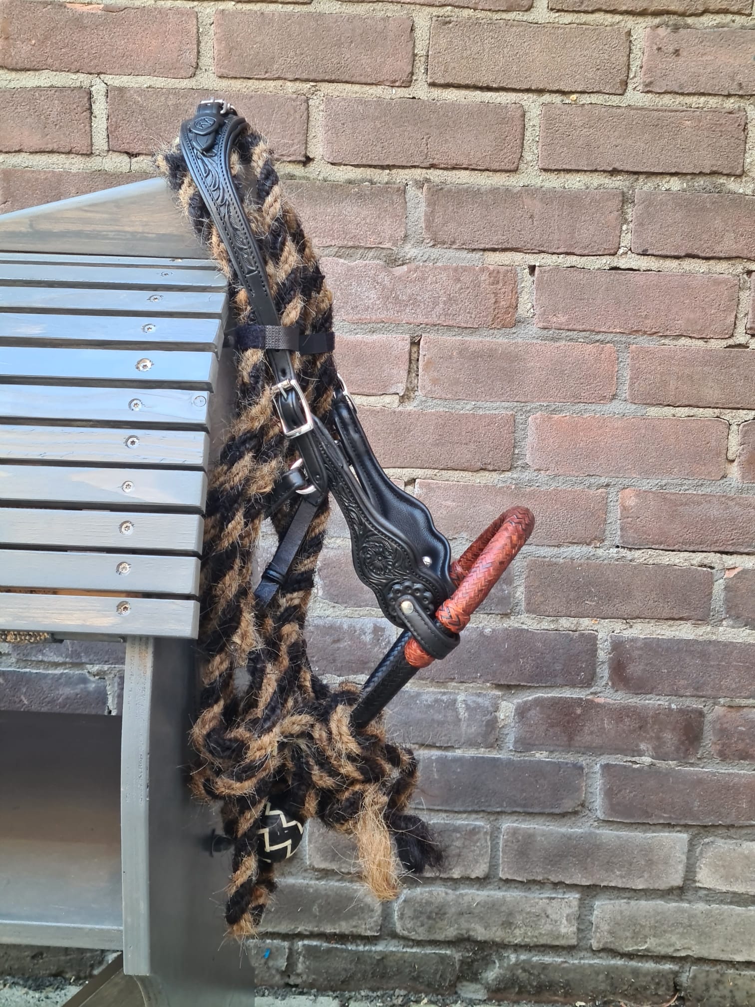 Edix© Mecate "Calif", horse hair (670 cm), black - 7