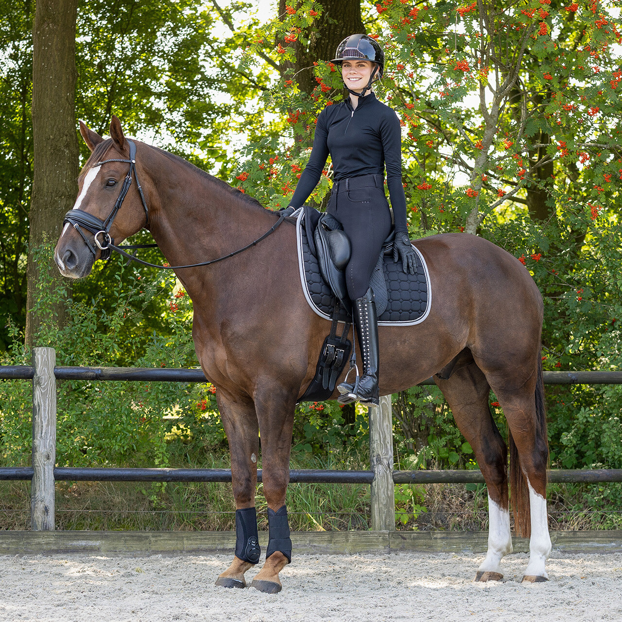 Half pad Air Mesh QHP, pony - 9