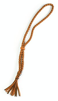 Amber halsring Barefoot®, cognac/orange