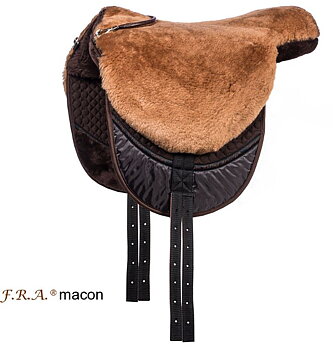 F.R.A® Macon sheepskin saddle / bareback saddle 