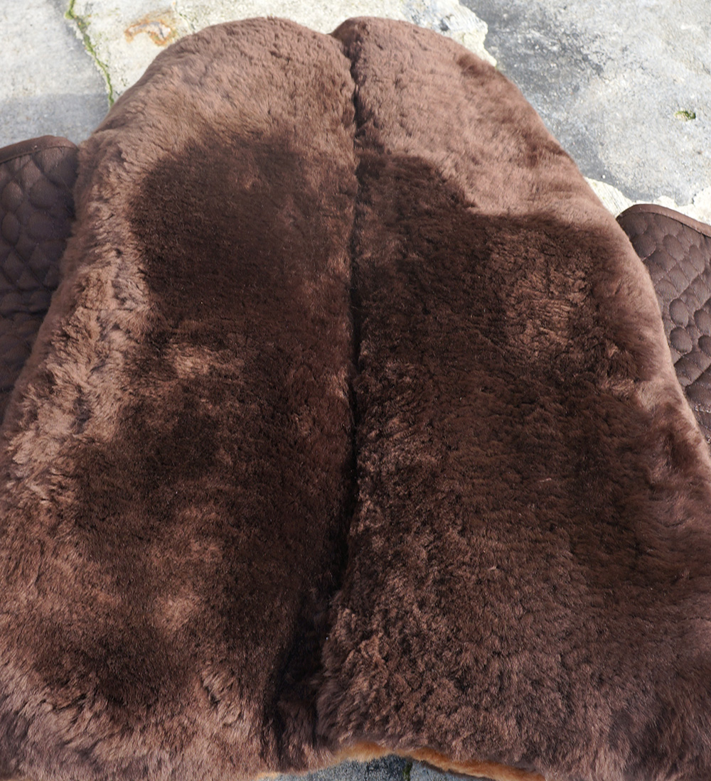 F.R.A® Macon "Extra" sheepskin saddle / bareback saddle with support - 6