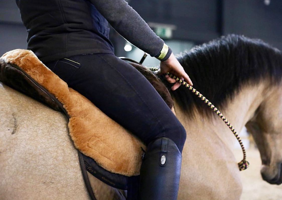F.R.A® Macon "Extra" sheepskin saddle / bareback saddle with support - 10