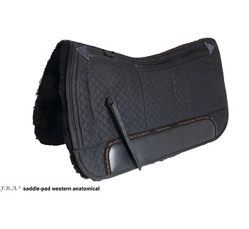 F.R.A. ® Westernpad DeLuxe, 30 mm lambskin underside, (incl. inlays)