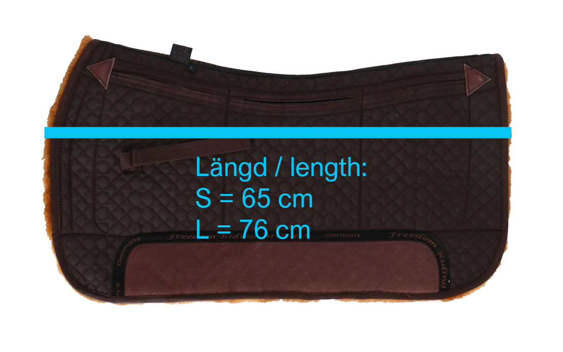 F.R.A. ® Westernpad DeLuxe, undersida av 30 mm lammskinn, (inkl. ilägg) - 12