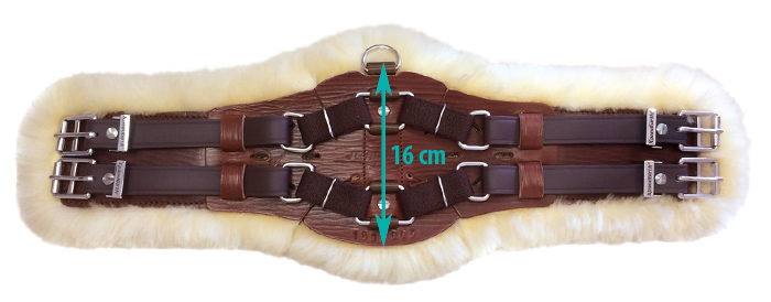 XpandGirth® Dressage Girth Slim (for ponies) Medical sheepskin - 3