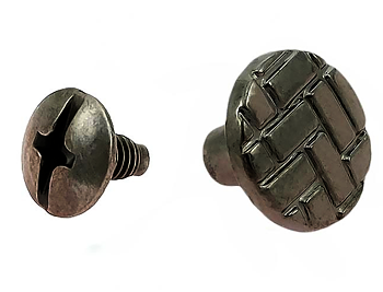 Chicagoskruv / skruvnit "Dice", 6 mm, svart nickel